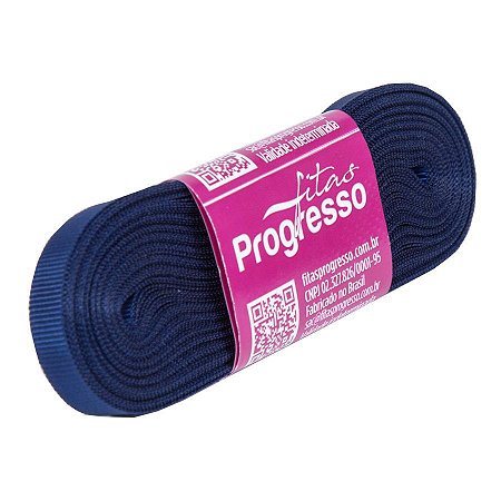 Fita Gorgurão Progresso 7mm nº1 - 10m Cor 215 Azul Marinho - 01 unidade
