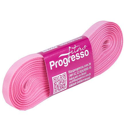 Fita Gorgurão Progresso 7mm nº1 - 10m Cor 240 Rosa Escuro - 01 unidade