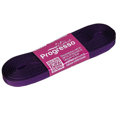 Fita Gorgurão Progresso 7mm nº1 - 10m Cor 675 Violeta - 01 unidade
