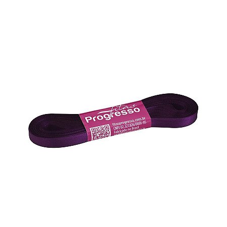 Fita de Cetim Progresso 7mm nº1 - 10m Cor 675 Violeta - 01 unidade