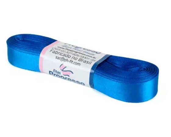 Fita de Cetim Progresso 15mm nº3 - 10m Cor 214 Azul Royal - 01 unidade