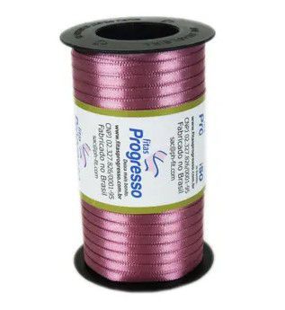 Fita de Cetim Carretel Progresso 4mm nº00 - 100m Cor 344 Rosê - 01 unidade