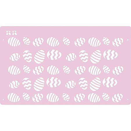 Stencil Fundo Ovos de Páscoa - Ref. 3021 - 1 unidade - RR CORTADORES - Rizzo