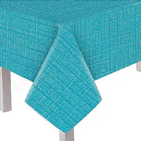 Toalha De Mesa Principal Festa Sereia (Lisa Turquesa)- Cromus - Rizzo Festas