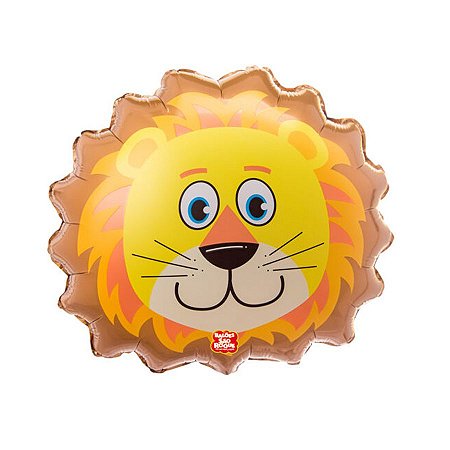 Balão Microfoil Leão 3D - 1 unidade - 64cm (25'') - Balões São Roque - Rizzo