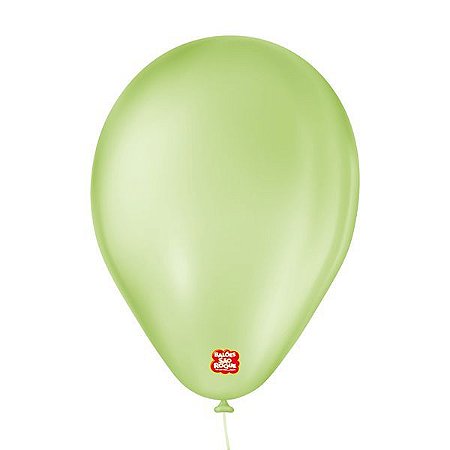 Balão de Festa 6,5" Basic - Verde Claro - 50 Unidades - Balões São Roque