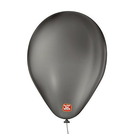 Balão de Festa 6,5" Basic - Preto - 50 Unidades - Balões São Roque