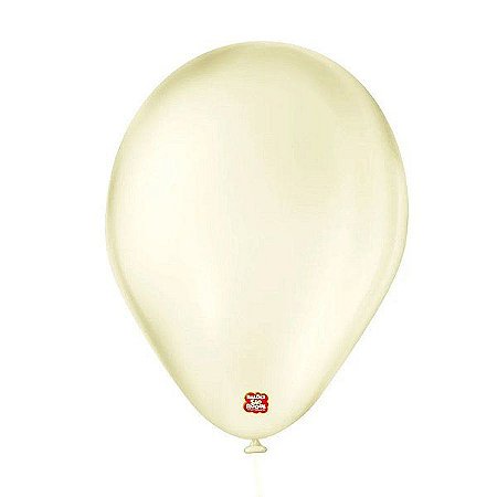 Balão de Festa Látex Cristal Baby - Amarelo - 25 Unidades - Balões São Roque - Rizzo