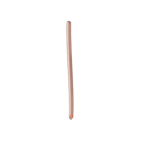 Balão de Festa Canudo Metallic - Rose Gold - 25 Unidades - Balões São Roque - Rizzo Balões