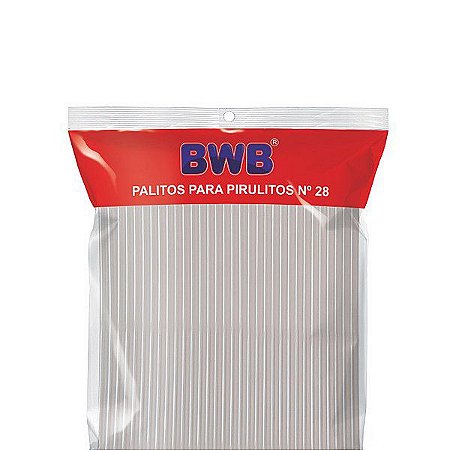Palito para Pirulito Grande Cristal com 50 un. BWB