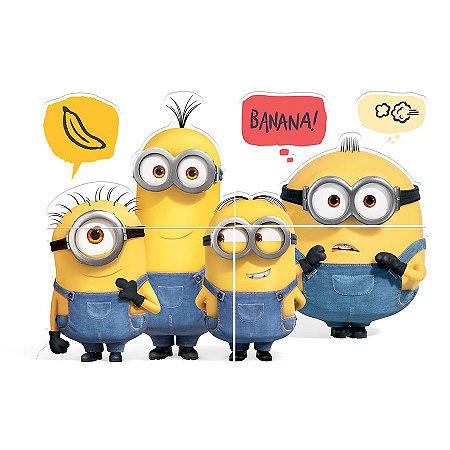 Painel Decorativo Especial - Festa Minions 2  - 1 unidade - Festcolor -