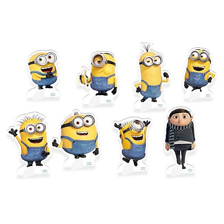Decoração de Mesa - Festa Minions 2 - 8 unidades - Festcolor - Rizzo