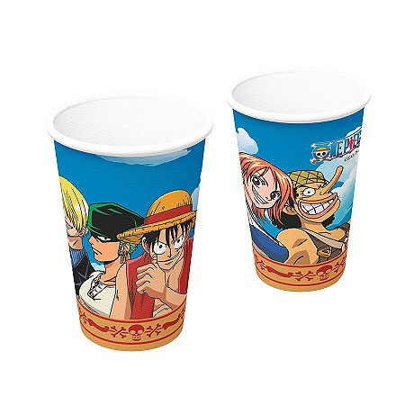 Copo de Papel Festa One Piece - 200 mL - 8 unidades - Festcolor - Rizzo