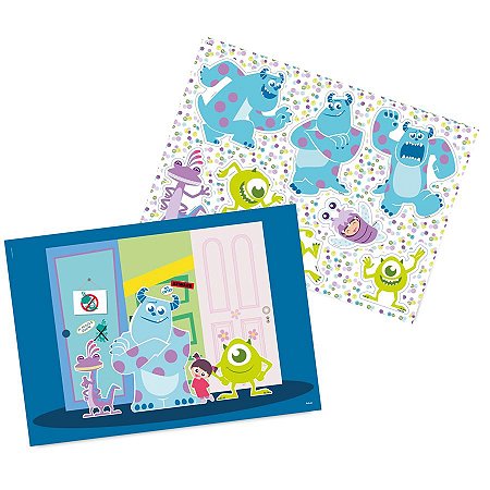 Kit Decorativo Festa Monstros SA - 1 unidade - Festcolor