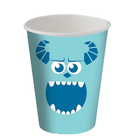 Copo de Papel Festa Monstros SA - 200ml - 8 unidades - Festcolor - Rizzo