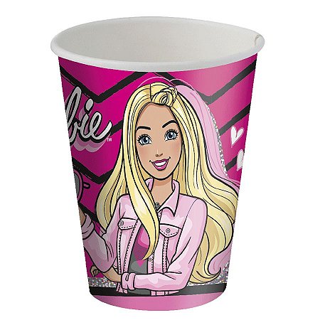 Copo Papel 200ml Festa Barbie - 8 Unidades - Festcolor - Rizzo
