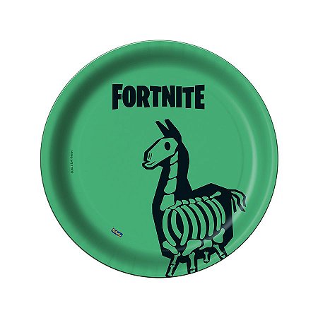 Prato Redondo Laminado Fortnite - 08 unidades - Festcolor - Rizzo