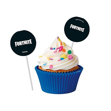 Bandeirinha para Docinhos Fortnite - 08 unidades - Festcolor - Rizzo