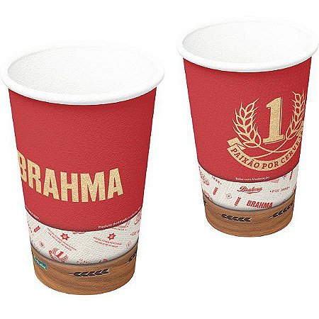 Copo de Papel Festa da Brahma - 300ml - 08 unidades - Festcolor - Rizzo