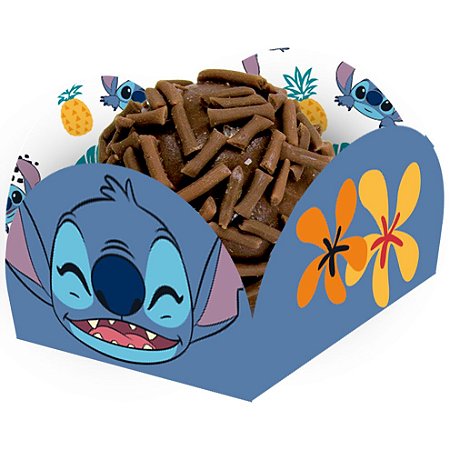 Porta Forminha para Doces Festa Stitch - 40 unidades - Festcolor