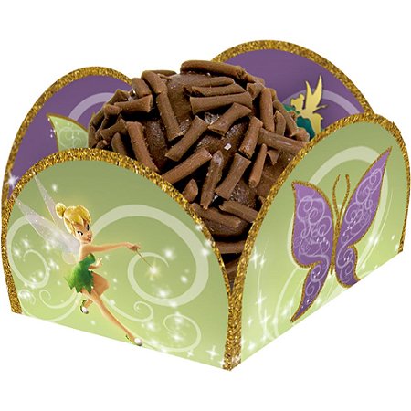 Porta Forminha para Doces Festa Fadas Disney - 40 unidades - FestColor - Rizzo Festas