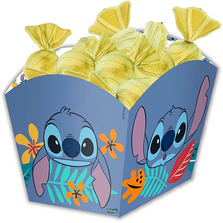 Cachepot Festa Stitch - 8 unidades - Disney Original - Rizzo Festas