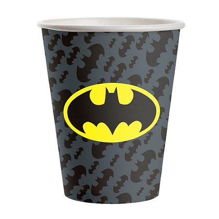 Copo de Papel 200ml Festa Batman  - 08 unidades - Festcolor -  Festas