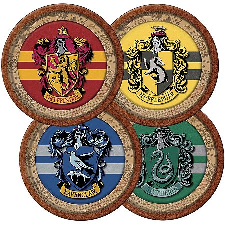 Prato Festa Harry Potter 18Cm - 8 unidades - Festcolor -  Festas