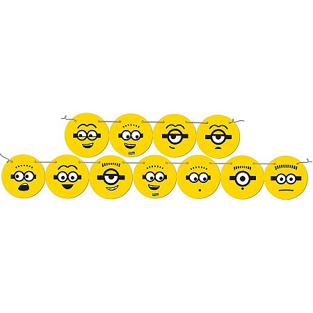 Faixa Decorativa Festa Minions - 01 unidade - Festcolor -  Festas