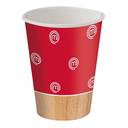 Copo de Papel 200ml Festa Master Chef - 08 unidades - Festcolor -  Festas