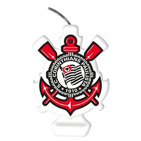 Vela Emblema Festa Corinthians - 1 unidade - Festcolor -  Embalagens e Festas