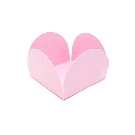 Forminha Para Doces 4 Pétalas Live Colors - Rosa Candy - 40 unidades - Junco - Rizzo