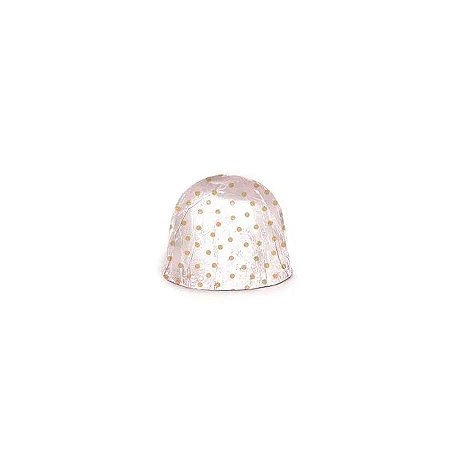 Papel Chumbo 10x9,8cm - Glitter Branco/Ouro - 300 unidades - Cromus - Rizzo