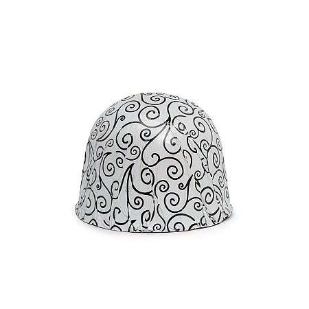 Papel Chumbo 10x9,7cm - Arabesco Branco/Preto - 300 unidades - Cromus - Rizzo