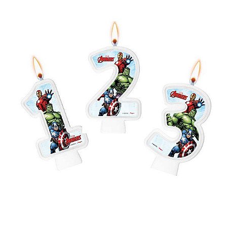 Vela Numeral Festa Avengers Game Verse - Regina - Rizzo