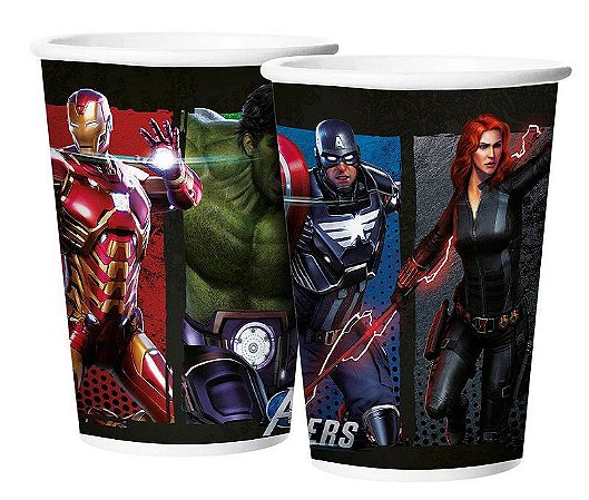 Copo de Papel Festa Avengers Game Verse - 12 unidades - Regina - Rizzo