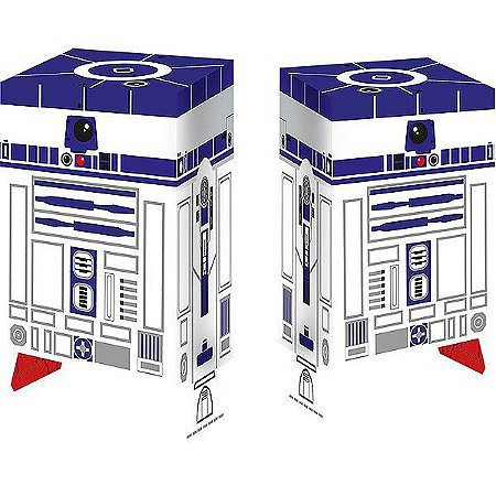 Caixa Surpresa R2D2 Festa Star Wars 9 - 8 unidades - Regina - Rizzo Festas