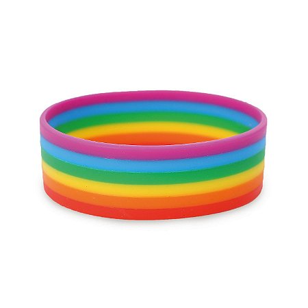 Pulseira Arco-irís  Adulto - 1 unidade - Cromus  - Rizzo