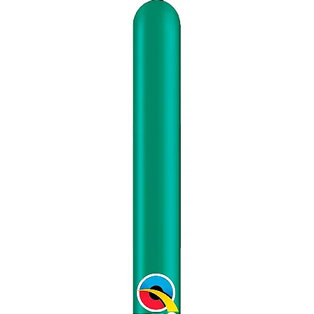 Balão de Festa Canudo - Emerald Green (Verde Esmeralda) - 160" - Qualatex - Rizzo