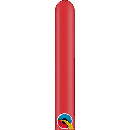 Balão de Festa Canudo - Ruby Red (Vermelho Rubi) - 160" - Qualatex - Rizzo