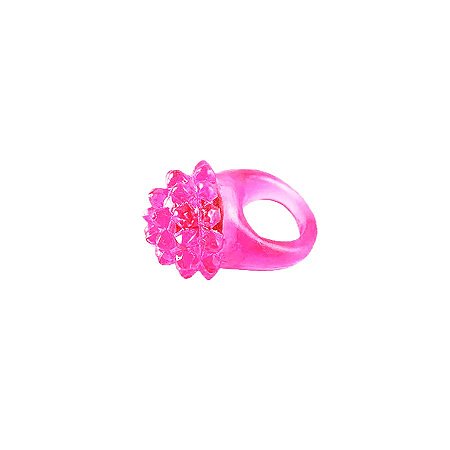 Anel Pisca com LED Colorido -  Rosa - 1 unidade - Rizzo
