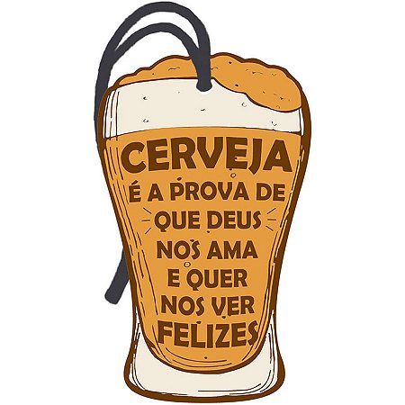 Decor Home Tag "Cerveja é a prova de" - DHT2-035 - 1 unidade - Litoarte - Rizzo