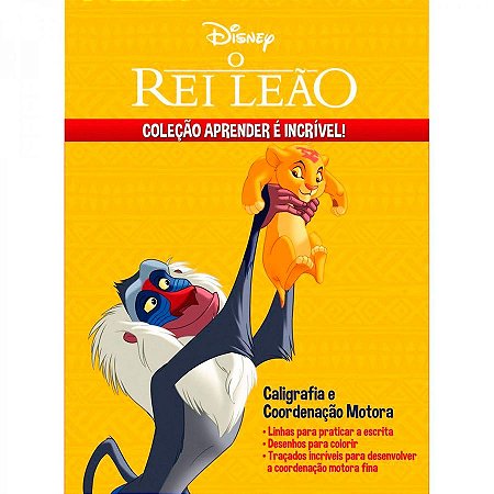Livro Aprender é Incrível - O Rei Leão - 1 unidade - Culturama - Rizzo
