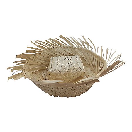 Chapéu de Palha Desfiado - 18 cm x 6,5 cm - 1 unidade - Rizzo