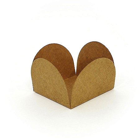 Forminhas para Doces 4 Pétalas Kraft  - 50 unidades - FunFestas - Rizzo
