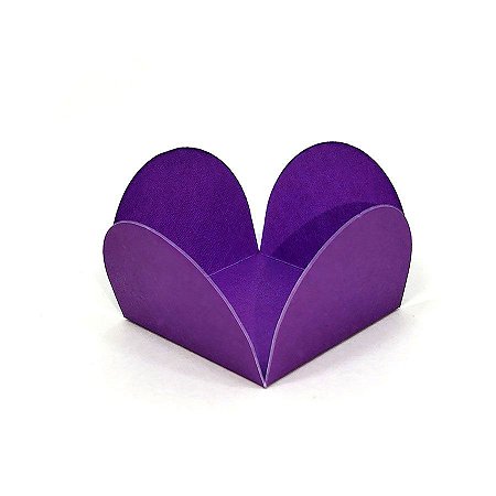 Forminhas para Doces 4 Pétalas Lilás  - 50 unidades - FunFestas - Rizzo