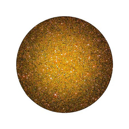Balão Bubble Transparente com Glitter Dourado - 11" 26cm - 1 unidade - PartiuFesta - Rizzo