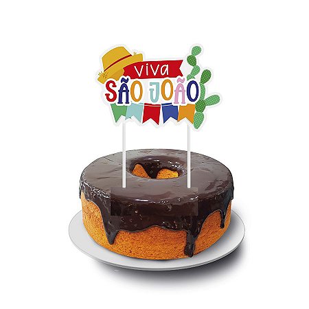 Topo de Bolo Viva São João - 1 Unidade - Cromus - Rizzo