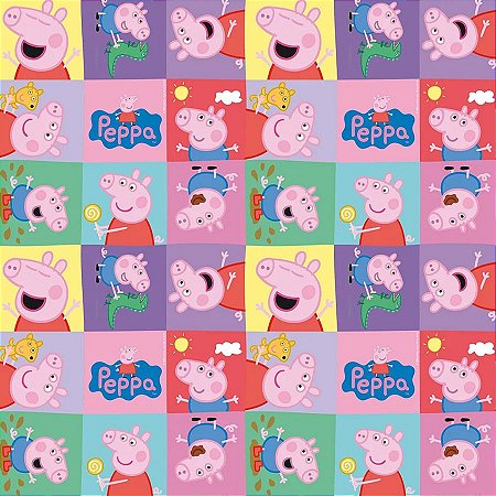 Folha para Ovos de Páscoa Peppa e George 69x89cm - 5 unidades - Cromus - Rizzo