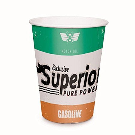 Copo de Papel - 240ml - Garage - 8 unidades - Cromus - Rizzo